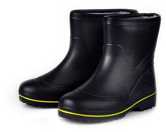 보생 남성용 EVA 신조이 방한 갯벌 낚시 반장화, 흑색, 280