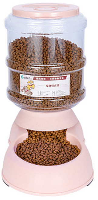 더플로우커머스 반려동물 급식기, 핑크, 1개