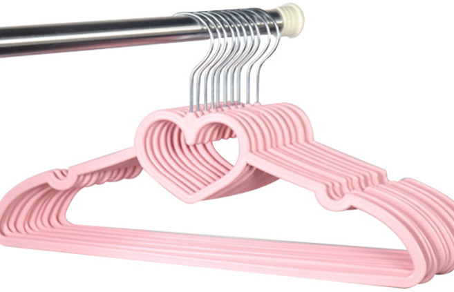 핑크 옷걸이, 핑크하트, 10개