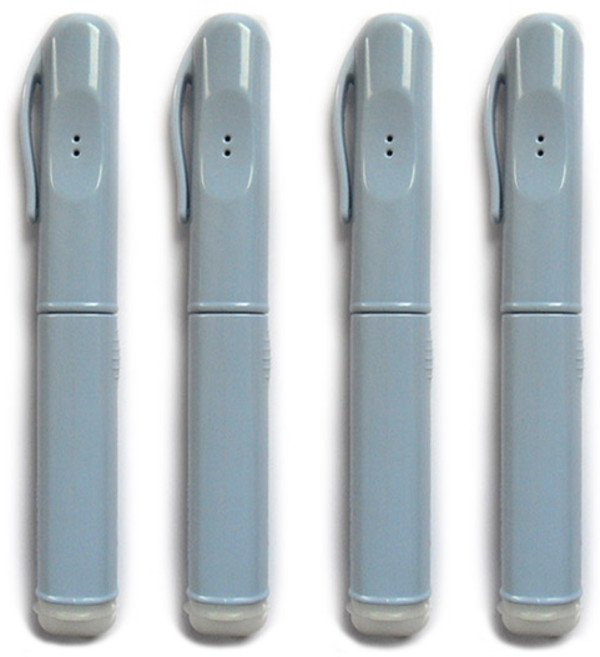 트래블이지 올인원 칫솔 블루, 4개, 1개입