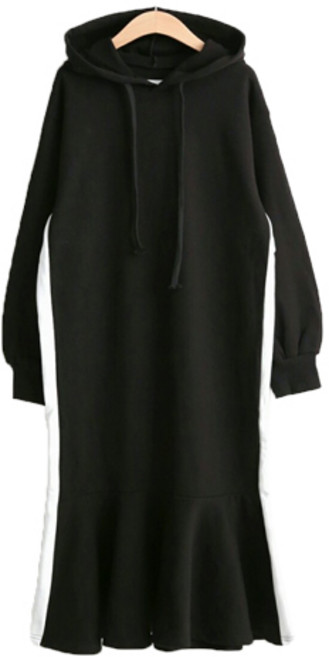 팡팡샵 M 라인 후드 임부 원피스