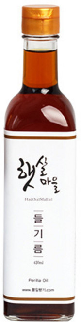 쿡네이처 햇살마을 들기름, 420ml, 1개