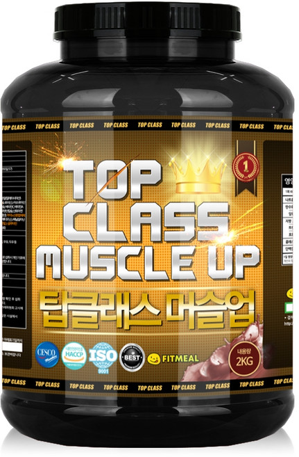 피트밀 탑클래스 머슬업 순수근육용 프로틴 파우더 2kg + 쉐이커통 + 스푼 세트, 1세트