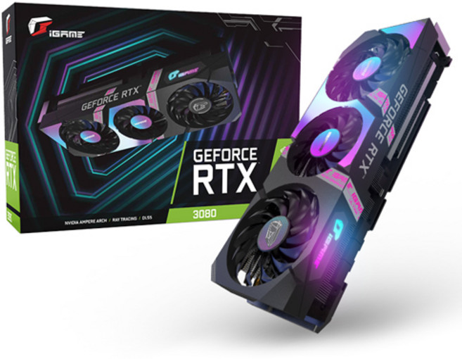 컬러풀 iGAME 지포스 RTX 3080 그래픽카드 ULTRA OC D6X 10GB