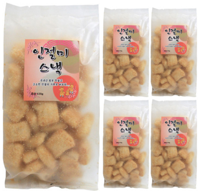 인절미 스낵, 120g, 5개
