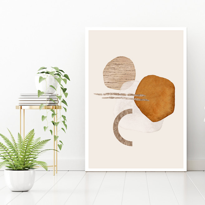 마니앤솔 추상액자테이블 워터컬러 특대, 골드