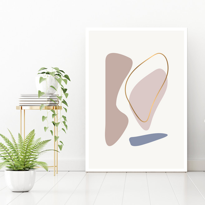 마니앤솔 추상액자테이블 심플아트 대, 혼합색상