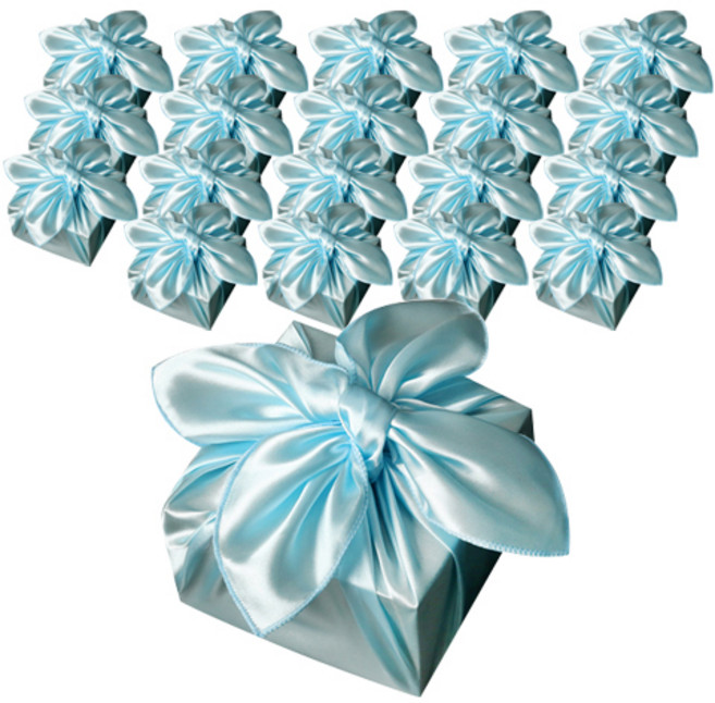 통샵 공단 보자기 55 × 55 cm, 하늘, 20개