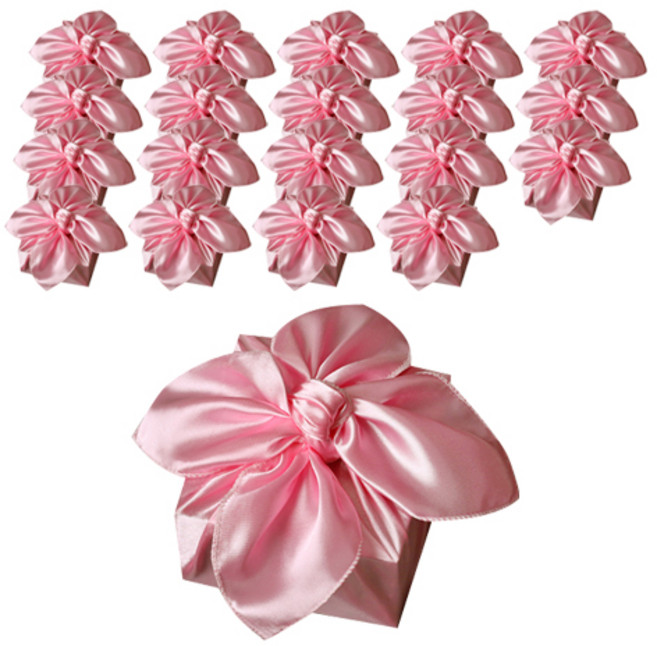 통샵 공단 보자기 108 x 108 cm, 분홍, 20개