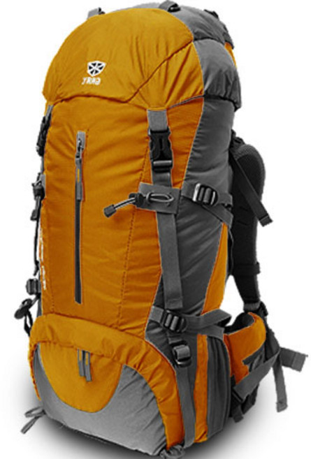 그라트 플리겐 등산가방 50L + 방수커버 랜덤발송, 겨자색