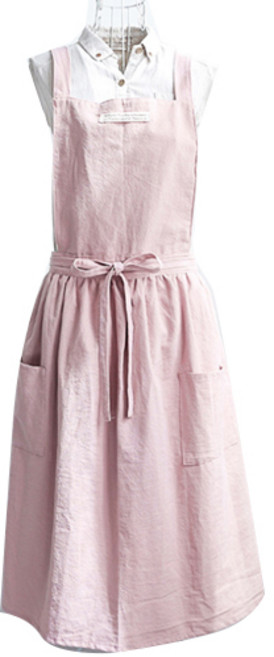 홍대선희샵 0505 앞치마, 핑크, 1개