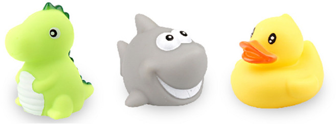 레츠토이 반짝반짝 LED 목욕놀이 친구들 장난감, 공룡 + 스마일상어 + 오리, 1개