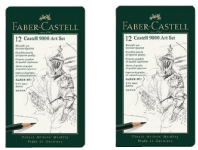 FABER-CASTELL 輝柏 Castell 9000 鉛筆 12件組, 2套