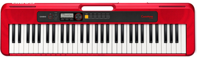 카시오 61건반 디지털 키보드, CT-S200, 레드, 1개