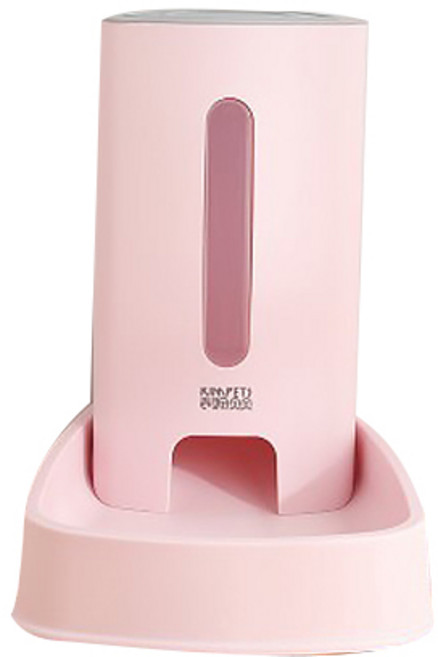 더플로우 똑똑한 댕냥이들의 스마트하게 밥먹자 급식기, 3.8L, 핑크, 1개