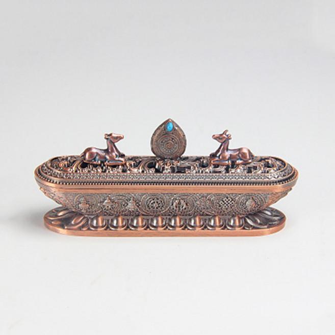 가정용 인센스 콘 가로형 향로, 레드브론즈