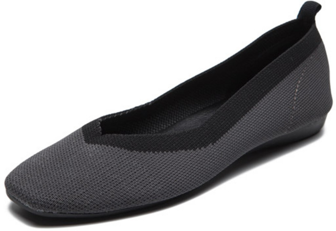 라블 니트소재 플랫슈즈