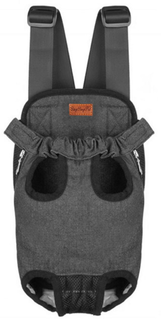 딩동펫 반려동물 데님 포대기, 블랙, 1개