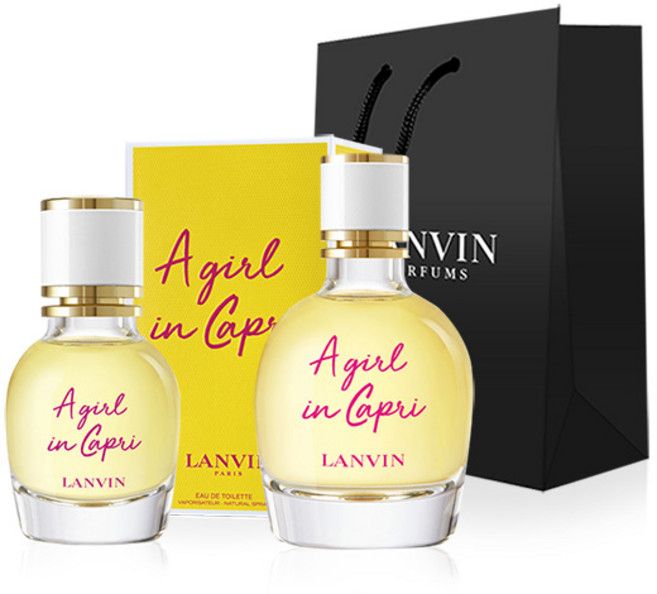 랑방 걸 인 카프리 EDT 30ml + 90ml + 쇼핑백 세트