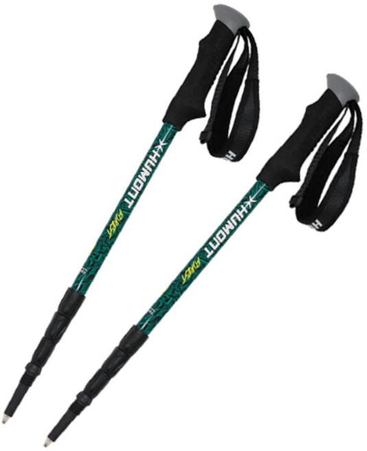휴몬트 4단 등산스틱 msl-400 2p, 그린, 1개
