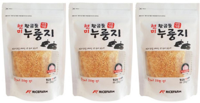 황금들 가마솥 현미 누룽지, 250g