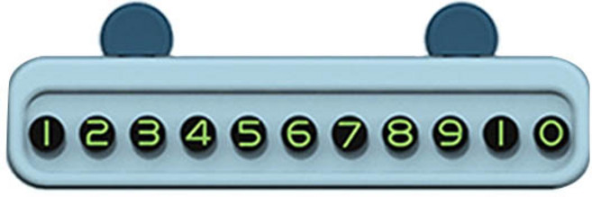 다퍼남 판타토1 동물 모양 주차번호판 DPN-PANTATO1, 스카이블루, 1세트