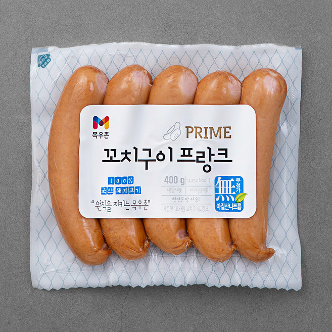 PRIME 목우촌 꼬치구이 프랑크 소시지, 400g, 1개