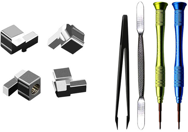 쵸미앤세븐 닌텐도 스위치 조이콘 합금걸쇠 프리미엄 수리 공구 세트, 혼합색상, 1세트