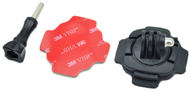 고프로 히어로 시리즈 오즈모액션 호환 360도 회전 곡면접착마운트, 1개