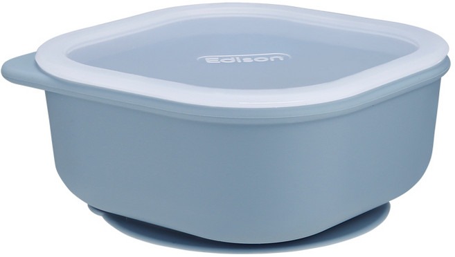 에디슨 국산 스스로 실리콘 이유식 흡착 볼, 450ml, 블루, 1개