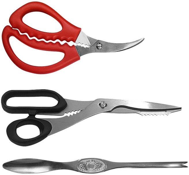 에코 대게가위 + 게살포크 + 게살가위 랜덤발송, 1세트