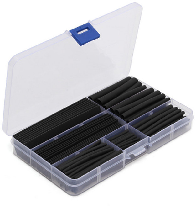 수축 튜브 150p, BLACK, 1세트