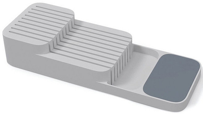 구디푸디 주방 안전 칼꽂이, 그레이, 1개