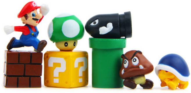 포레스 미니 캡슐토이 게임 피규어 5종 세트, 혼합색상