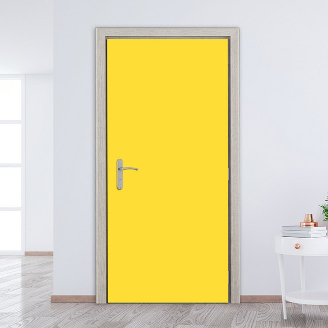 새암산업 현관문 시트지, 샌드옐로우SG-706H, 폭 100cm x 길이 210cm