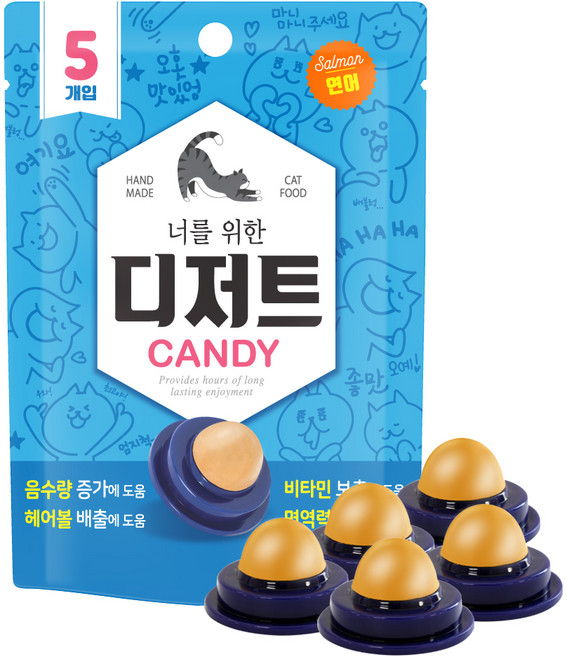 너를위한디저트 고양이 캔디, 연어, 17.5g, 1개