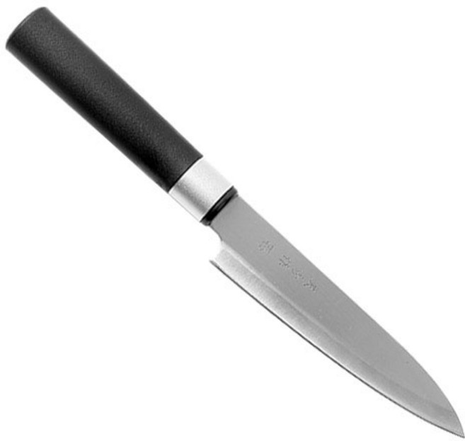 후쿠모토 천수작 패티나이프, 블랙, 1개