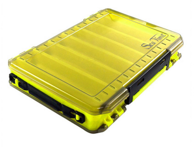 씨타임 투명 양면 에기 테클박스, 옐로우, 1개