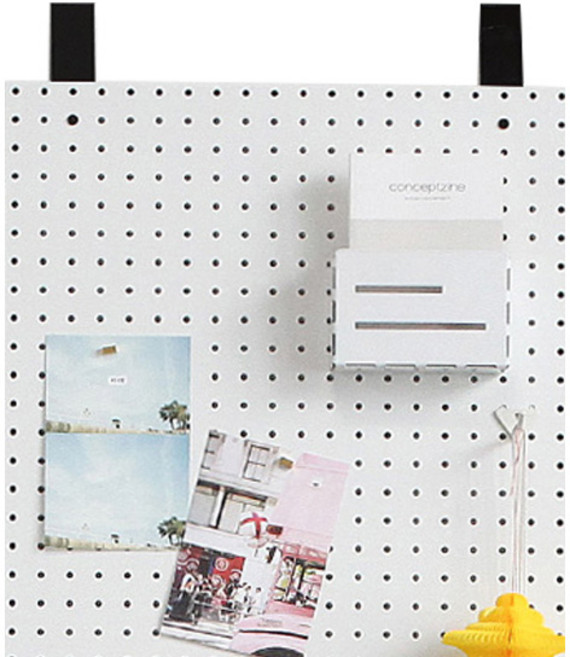 타공판닷컴 방문 후크, 블랙, 1세트