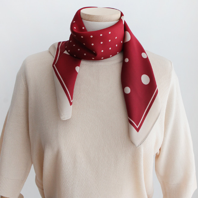 바비수 쁘띠 드레시도트 스카프