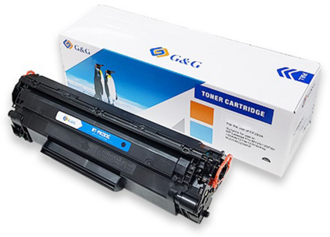 지엔지 HP 프린터 호환토너 CF283X, 1개, 검정