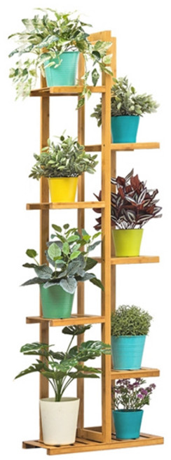 가팡 원목 화분장 C, 우드, 7단