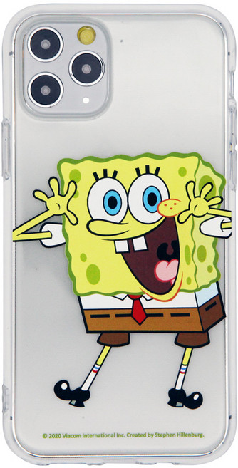 스폰지밥 클리어 젤리 휴대폰 케이스