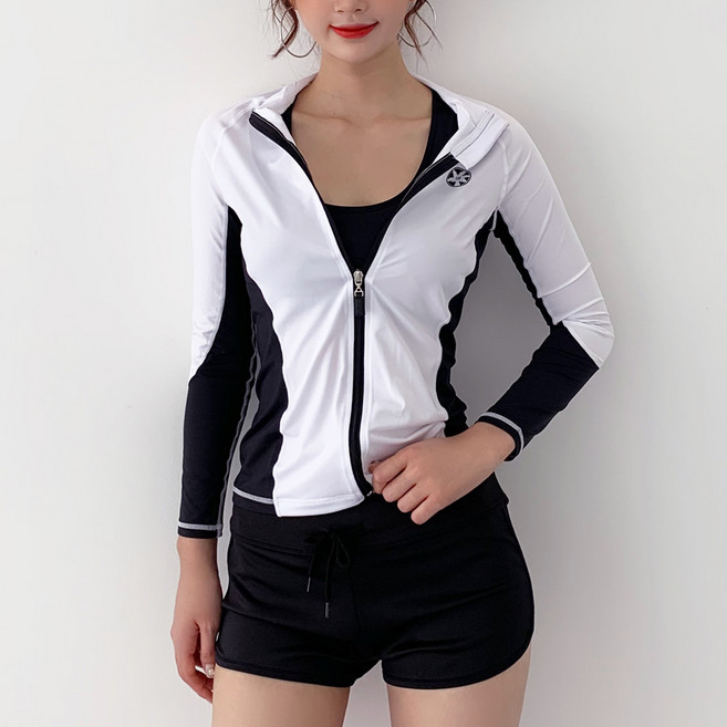 튜브트리 여성용 커버 나그랑 집업 래쉬가드 상의