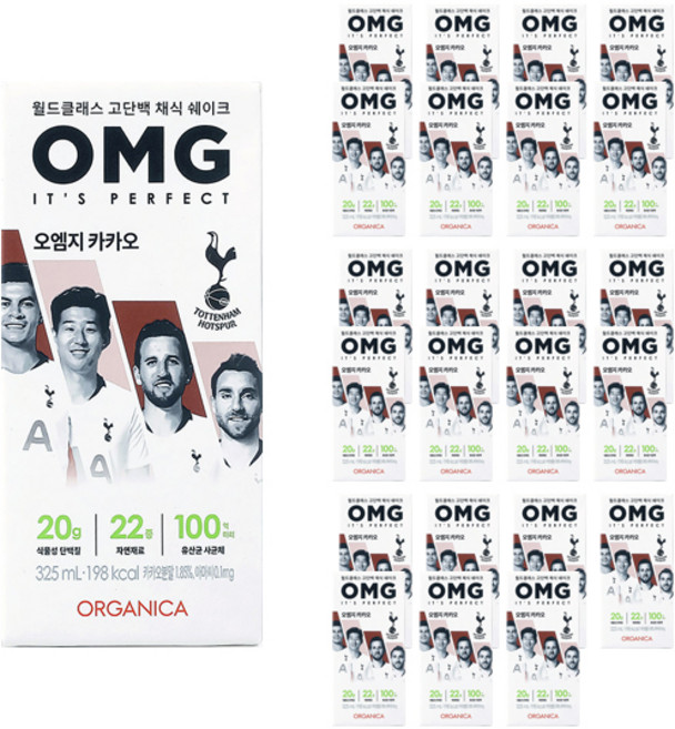 OMG 마시는 카카오 프로틴, 325ml, 24개