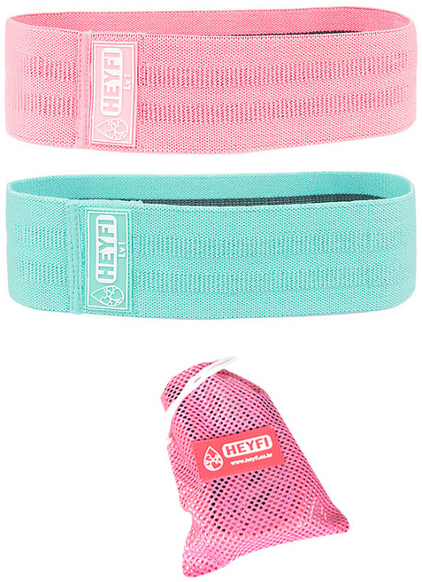 헤이피 스쿼트 힙밴드 Lv1+Lv2 2종 세트 + 파우치 2개, 랜덤발송, 1개