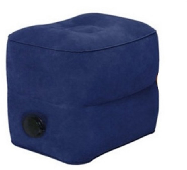 차량용 발받침 쿠션 2단 + 다기능 수납파우치, 네이비, 1개