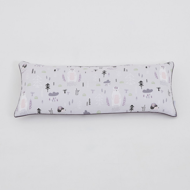 아띠블랑 코튼 와이드 아기 베개, 화이트베어그레이