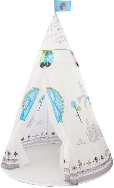 펀엔베이비 키즈 인디언 TP 텐트, 혼합색상, 1개