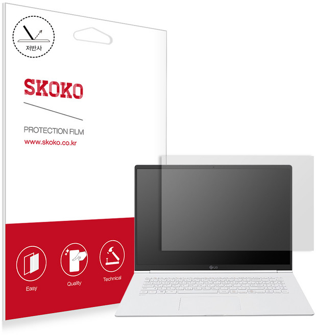 스코코 LG그램 17 2019 17z990/17zd990 저반사 액정보호필름, 1개